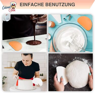 Скребок для тіста 2 шт 15,8 х 10,3 см Colonel Cook