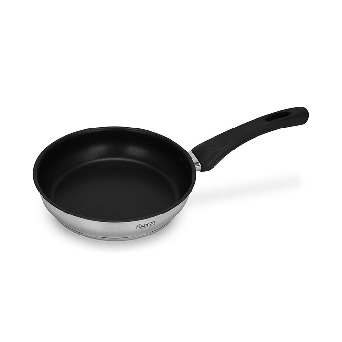 Сковорода для жарки Fissman 20x4,5 см TRICIA с антипригарным покрытием нержавеющая сталь (5532)