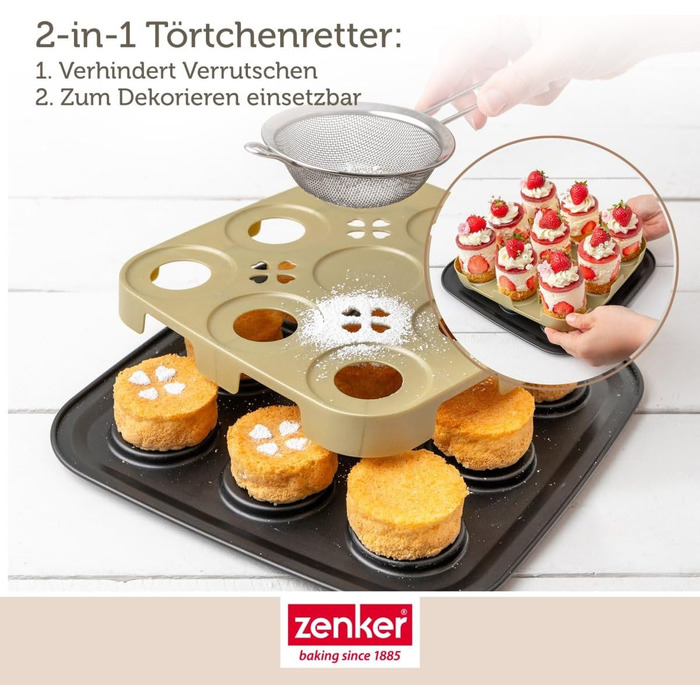 Форма для выпечки на 9 тарталеток с крышкой для транспортировки Zenker