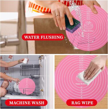 Круглий силіконовий килимок для випічки 30 см Molain