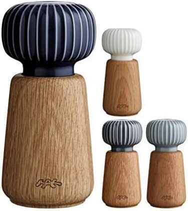 Млин для спецій Khler Hammershøi - зручний данський млин для спецій, (антрацитовий сірий, H18 см, одинарний)