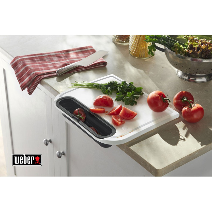 Доска для нарезания пластиковая с емкостью Weber 7032 Код: 009990