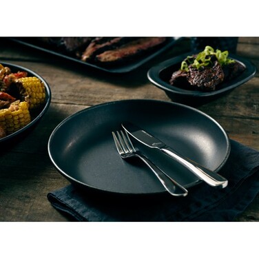 Тарілка кругла 20 х 3,3 см, Black Vintage Steel, GenWare