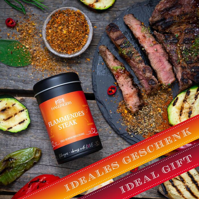 Класичний набір спецій Hallingers - Подарунковий набір спецій ручної роботи, 12 спецій з усього світу (Набір) - Літній подарунок та ідеальний подарунок для барбекю День народження, вітання, новоселення, річниця, безкоштовні класичні спеції., 12 спецій (73