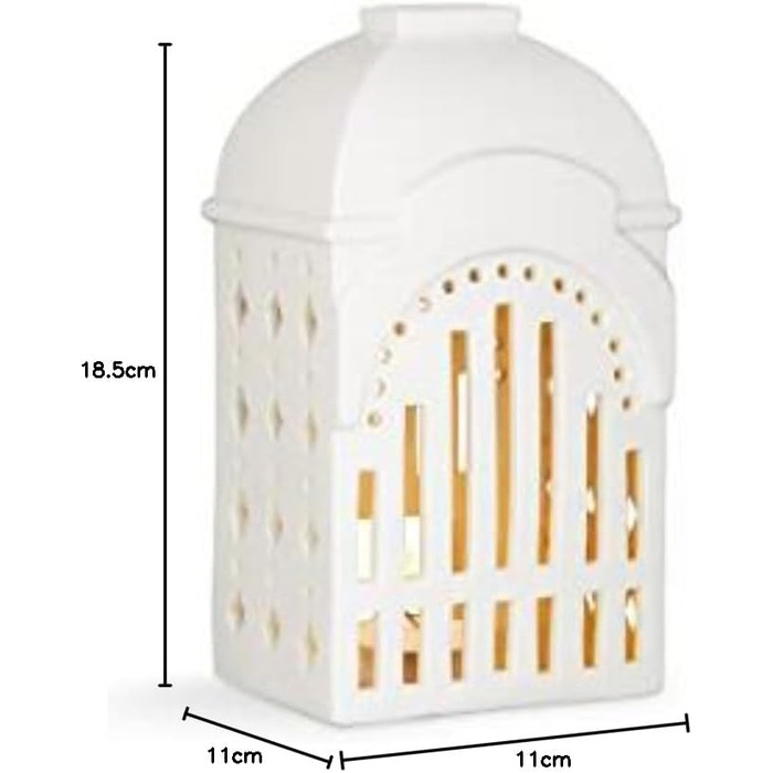Подсвечник-домик для чайных свечей 18,5 см белый Tivoli Urbania Kähler