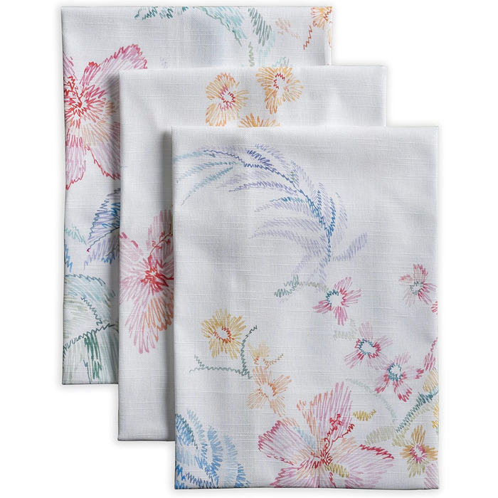 Набір із 3 багатоцільових кухонних рушників Maison d&39 Hermine Rural Christmas, 100 бавовна Барні рушники День подяки/Різдво (50 см x 70 см) (27 - Райський острів)