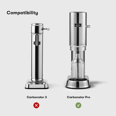 Скляна пляшка 0,8 л для апарату газування води Carbonator Pro Aarke