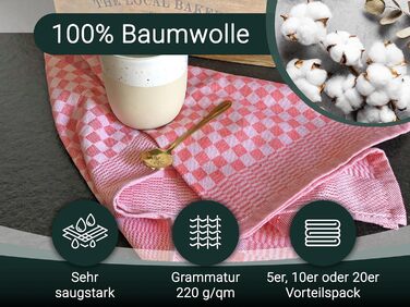 Набір кухонних рушників з 10 предметів 46 x 70 см ZOLLNER