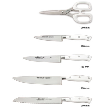 234524 Набір ножів із 5 предметів серія 'Riviera WHITE'