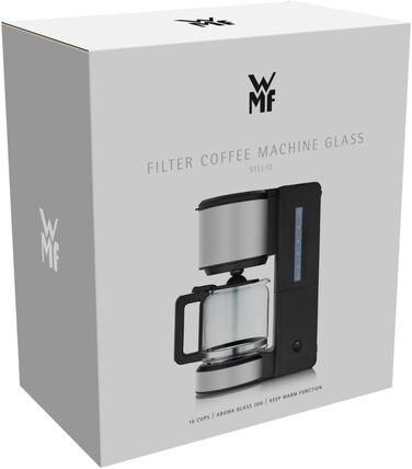 Кавомашина 1,25 л з фільтром, світло-сіра Stelio WMF