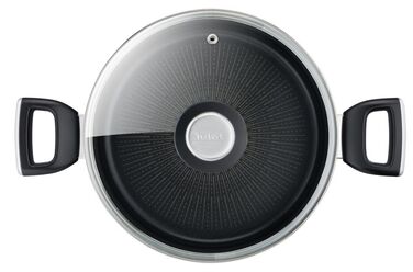 Tefal Каструля Unlimited, скляна кришка, 5,3 л, чорний, алюміній
