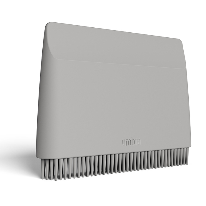 Щітка зі скребком 10,2х7,6х1,5 см сіра Flex Umbra