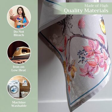 Набір із 3 багатоцільових кухонних рушників Maison d&39 Hermine Rural Christmas, 100 бавовна Барні рушники День подяки/Різдво (50 см x 70 см) (Рівнодення сірий)