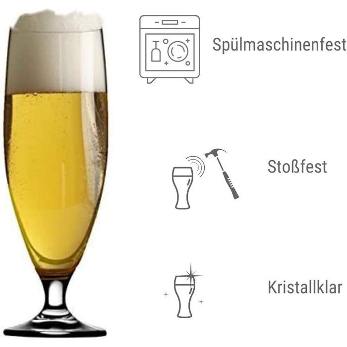 Набір із 6 склянок для пива 0,5 л, Imperial Stölzle Lausitz