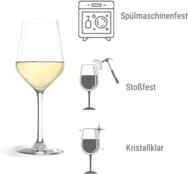 Набір із 6 бокалів для білого вина 365мл, Revolution Stölzle Lausitz