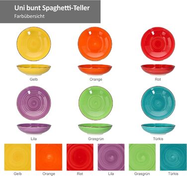 Тарілка для пасти 23,5 см 6 шт MamboCat