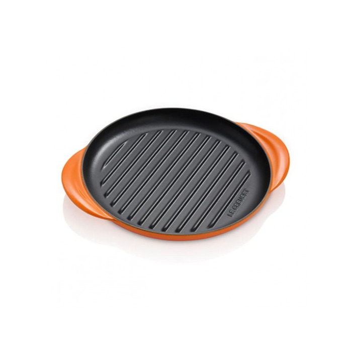 Сковорода-гриль кругла 25 см помаранчевий Flame Le Creuset