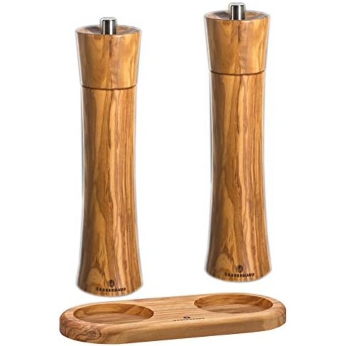 Млин для солі та перцю Zassenhaus Frankfurt 24 см з оливковою деревиною Mill Trivet