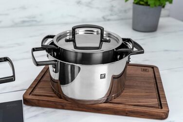 Набір каструль з нержавіючої сталі, 9 предметів чорний Bellasera Zwilling