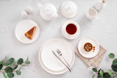 Тарілка десертна Ardesto Imola, 20см, порцеляна, білий