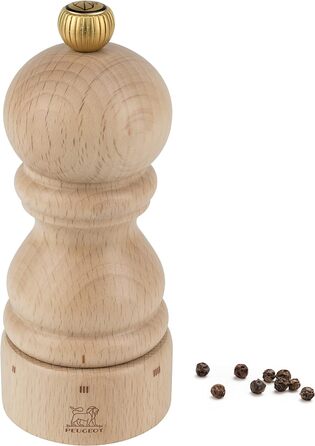 Ручне регулювання помелу u'Select, висота 12 см, дерево, коричневий, 23447 (млин для перцю, натуральний)