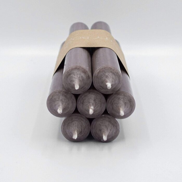 Набір з 7 конічних свічок 2,2 х 18 см, сіро-коричневий Infinity Boxs