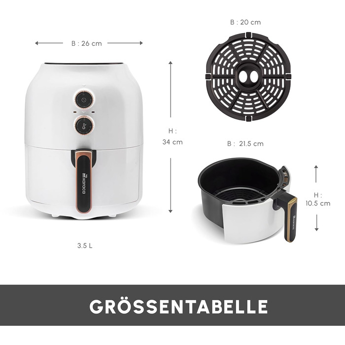 Аерофритюрниця 3,5 літра, 1350 Вт Multifry Karaca