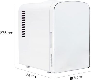 Міні-холодильник з дзеркалом 4 л білий Iceman