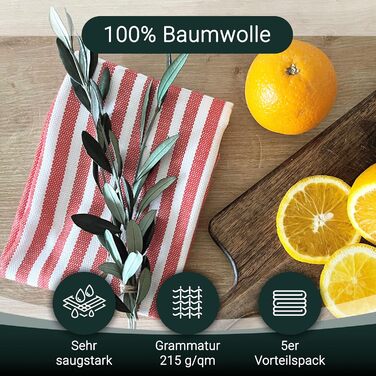 Набір кухонних рушників з 5 предметів 50 x 70 см ZOLLNER