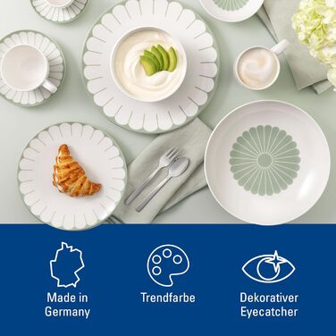 Обеденная тарелка 26,6 см, зеленый Fleur Villeroy & Boch