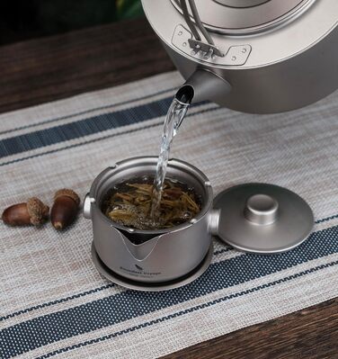 Титанова двошарова чайниця з фільтрувальною кришкою Boundless Voyage