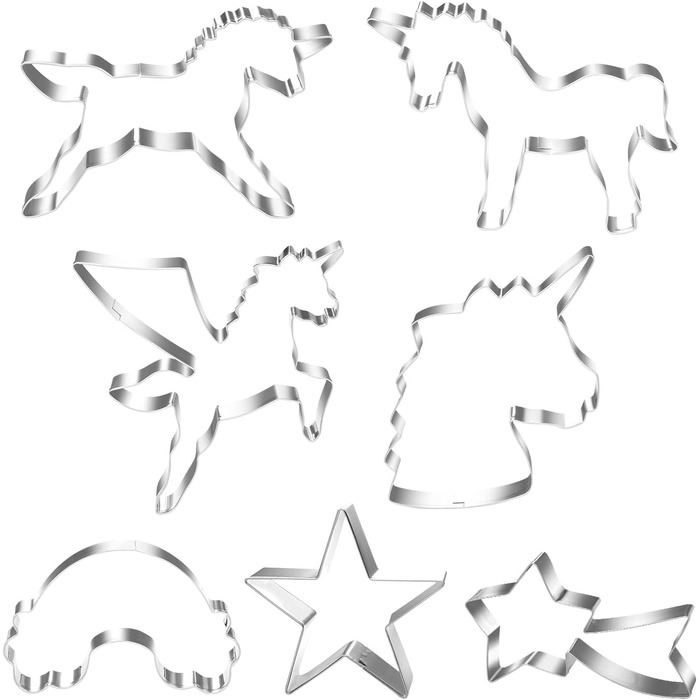 Різдвяні формочки для печива, набір формочок для печива гном Санта Клаус, формочка для печива з нержавіючої сталі у формі лося, формочка для печива з 4 головами лося, подарункові формочки для печива для випікання помадних тортів (барвиста тема A2)