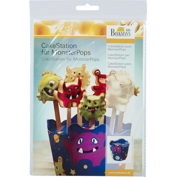 Підставка для кексів-монстрів, 2 предмета, 17 см, RBV Birkmann