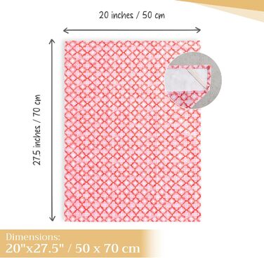 Набір із 3 багатоцільових кухонних рушників Maison d&39 Hermine Rural Christmas, 100 бавовна Барні рушники День подяки/Різдво (50 см x 70 см) (Рожевий сад)