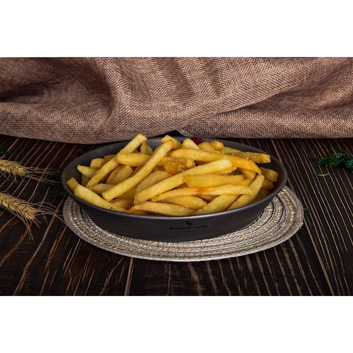 Мл Титановые миски Тарелка Сверхлегкая одностенная чаша Тарелка На открытом воздухе Посуда для кемпинга Кухонная утварь с сумкой для переноски Ti1107T (Ti1108T Plate S.), 800