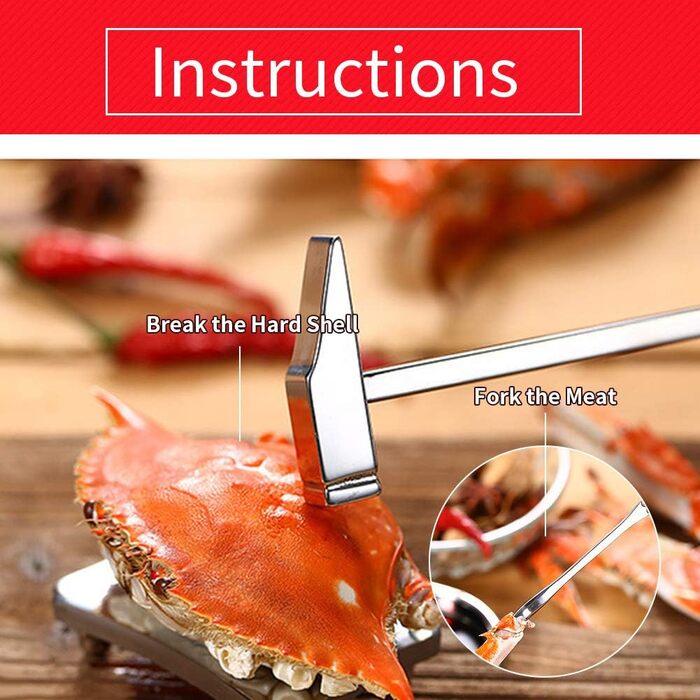 Набір інструментів для морепродуктів з 8 предметів Hztyyier