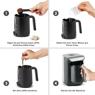 Турецька кавоварка ємність 5 чашок, 535 Вт KARACA