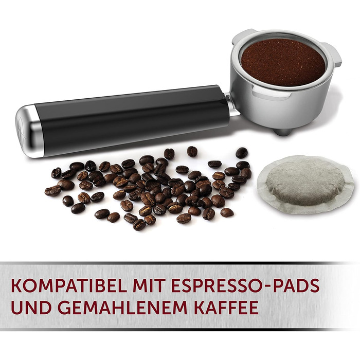 Еспресо Кавомашина для лате та капучино Професійний насос 15 бар та спінювач молока VCF108 шт. (Червоний)