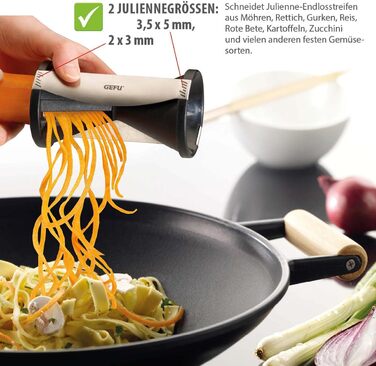 Cпіральна овочерізка SPIRELLI та ніж для овочів SENSO, набір 2 предмети GEFU