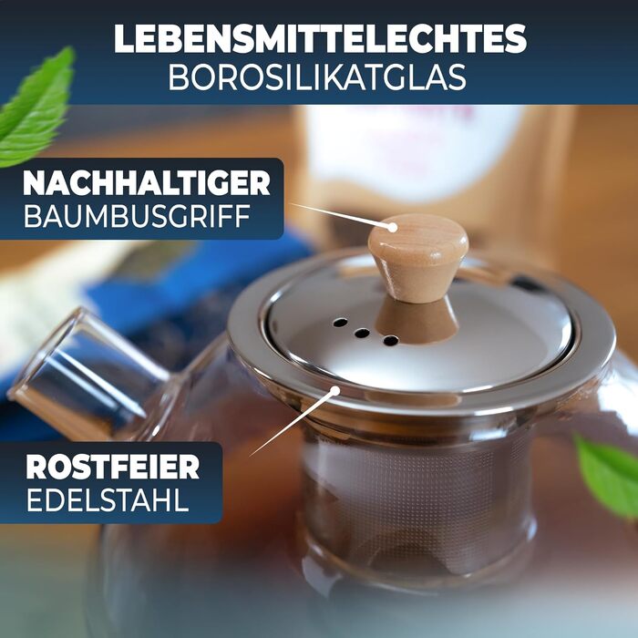 Заварювальний чайник 1,5 л із вставкою із сітчастого фільтра CLIDOR