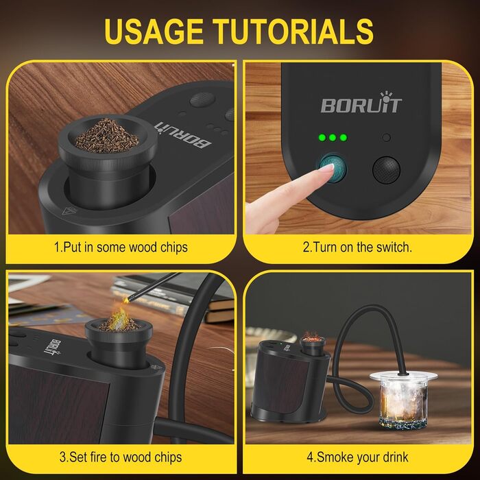 Набір для копчення коктейлів BORUIT