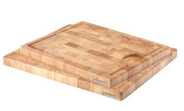 Набір обробних дощок, 2 предмета, каучукове дерево 37 x 29 см і 43 x 34 см Continenta