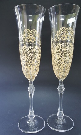 Весільні фужери Sandy  2шт. 4404 BOHEMIA