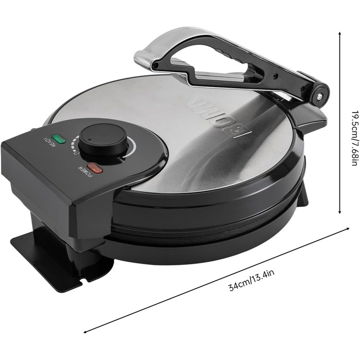 Прес для тортильї електричний 1200 Вт SanBouSi