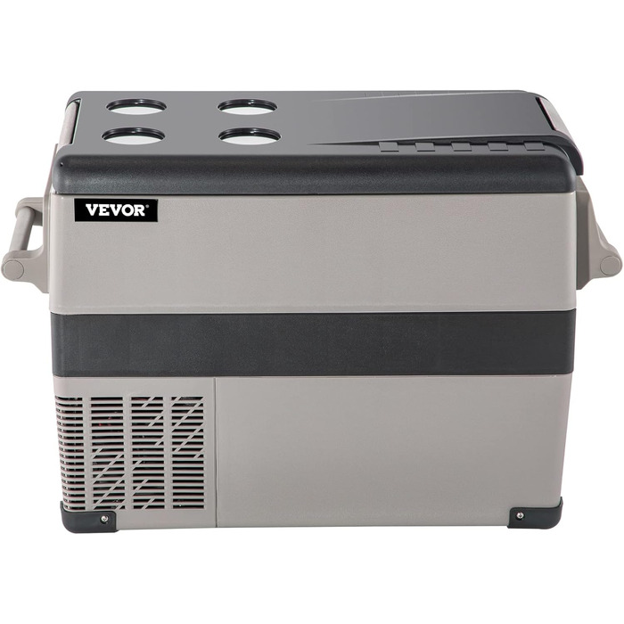 Автомобільний холодильник VEVOR 35L, компресорний холодильник, коробка-холодильник з нержавіючої сталі, ізольована коробка для свят, міні-холодильник, автомобільний холодильник з розеткою 35L (45L)