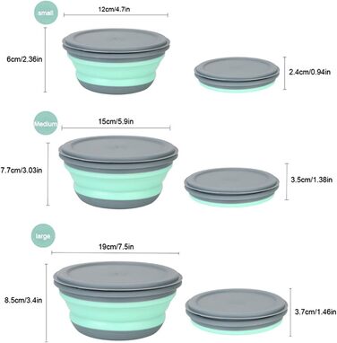 Складана миска 3 шт trabag