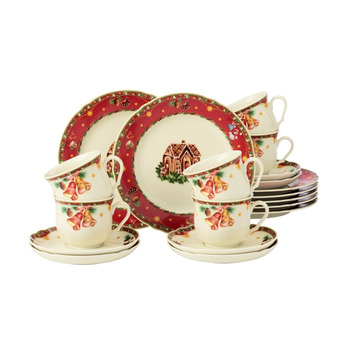 Кавовий сервіз 18 предметів Marie-Luise Weihnachtsnostalgie Seltmann Weiden