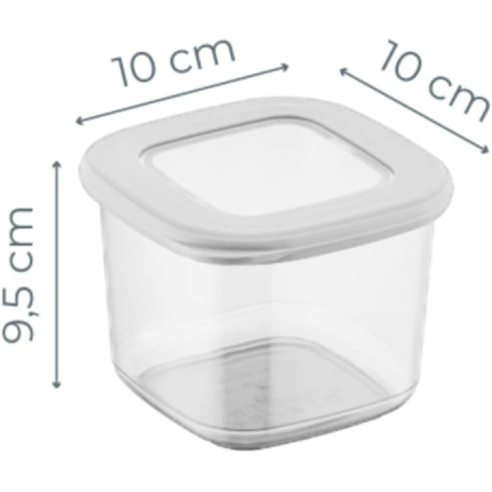 Банки для хранения с герметичными крышками Набор из 24 контейнеров для хранения БЕЗ БИСФЕНОЛА А Для мюсли, хранения муки и сахара Практичный кухонный ящик для хранения всех продуктов (набор из 12 белых 550 мл)