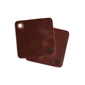 Прихватка 20х20 см шкіряна, набір 2 предмети, Burnhard