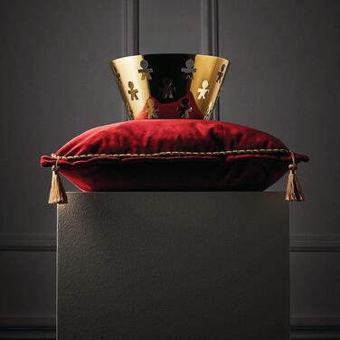 Ваза для фруктов 23х12,2 см, позолоченная Girotondo Alessi